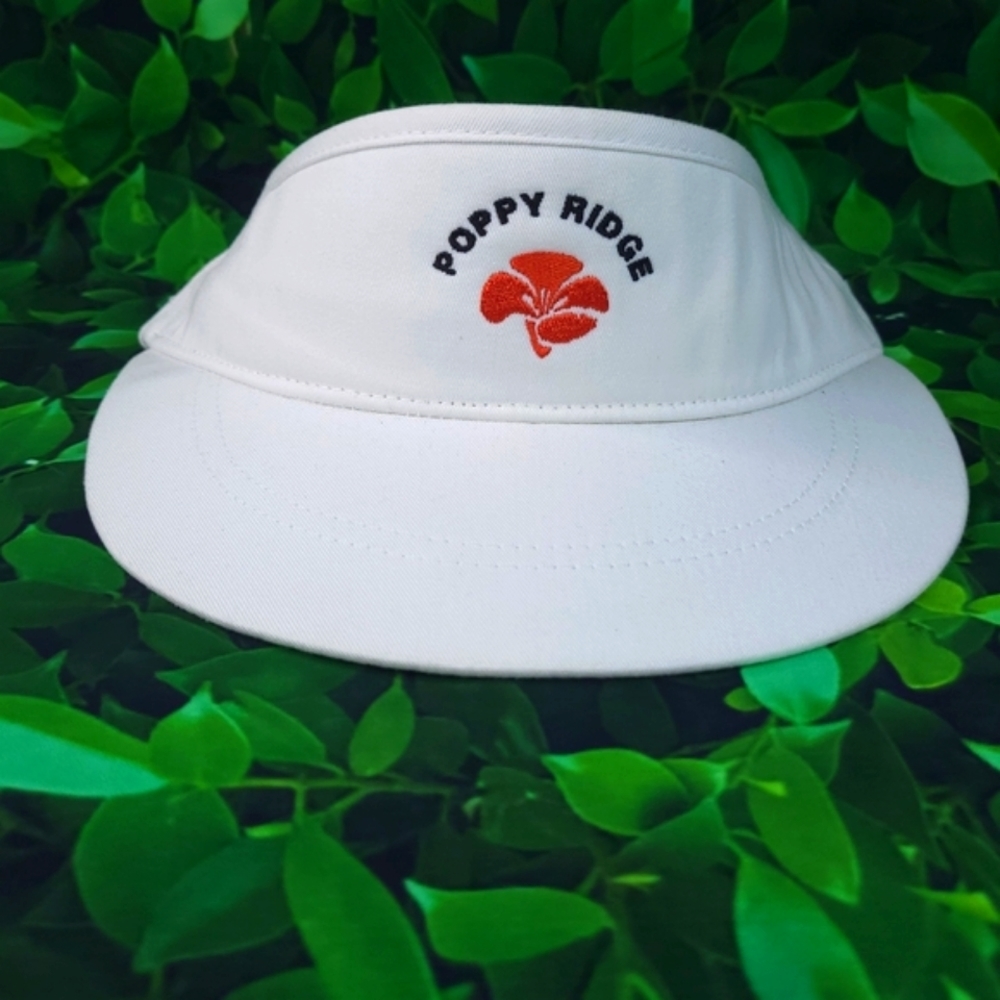 Legendary Headwear Poppy Ridge Unisex Adjustable Golf Visor - White - NWOT